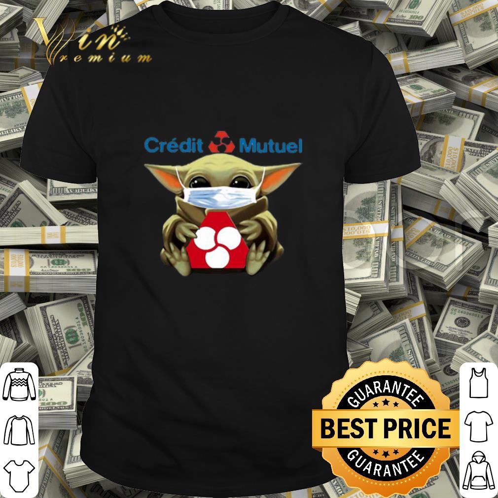 Baby Yoda mask Crédit Mutuel Covid-19 shirt