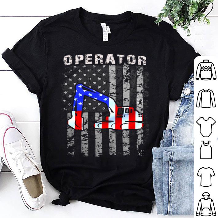 American Flag Draw Operator shirt