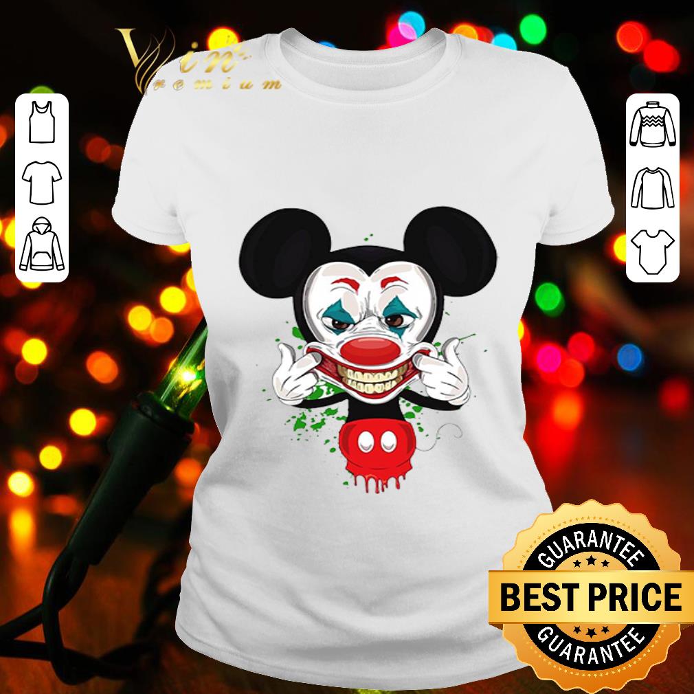 Mickey Mouse mashup Joker smile hahaha shirt Mickey Mouse mashup Joker smile hahaha shirt