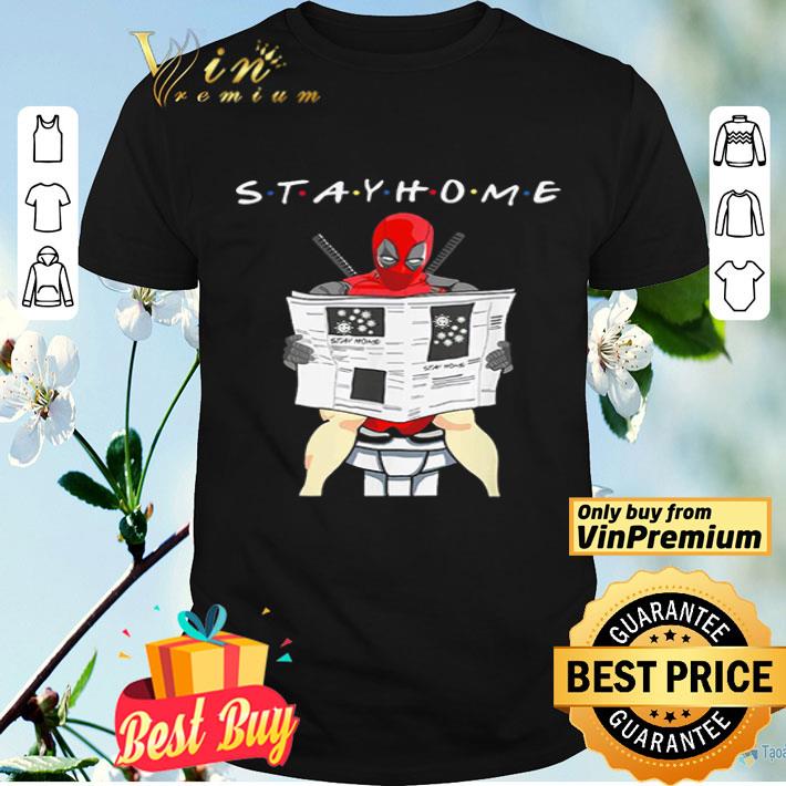 Deadpool on toilet stay home shirt