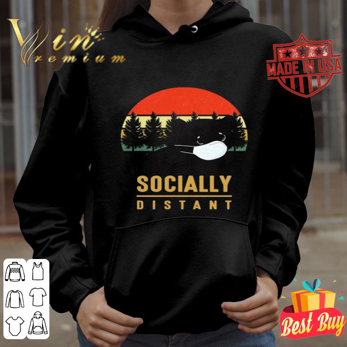 Vintage Bear mask socially distant Coronavirus shirt Vintage Bear mask socially distant Coronavirus shirt