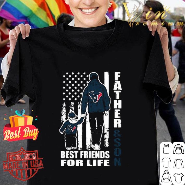 American Flag Houston Texans Father & Son Best Friends For Life shirt
