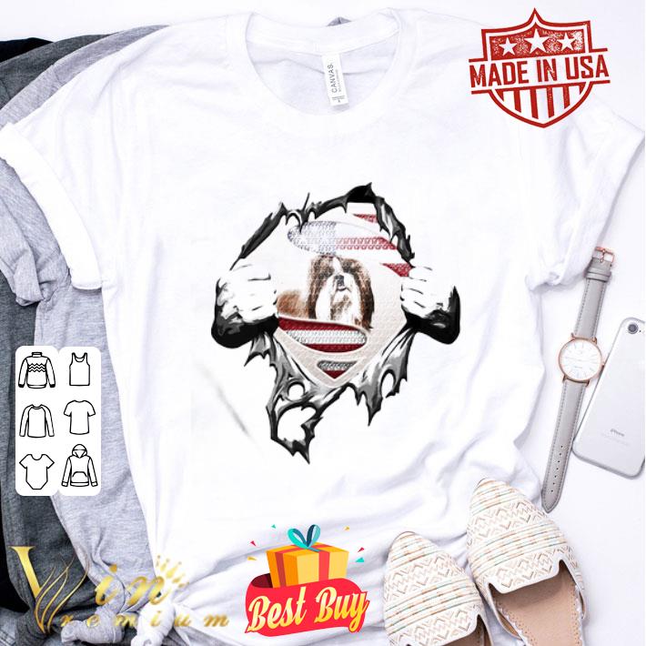 Inside Me Shih Tzu American Flag Independence Day shirt