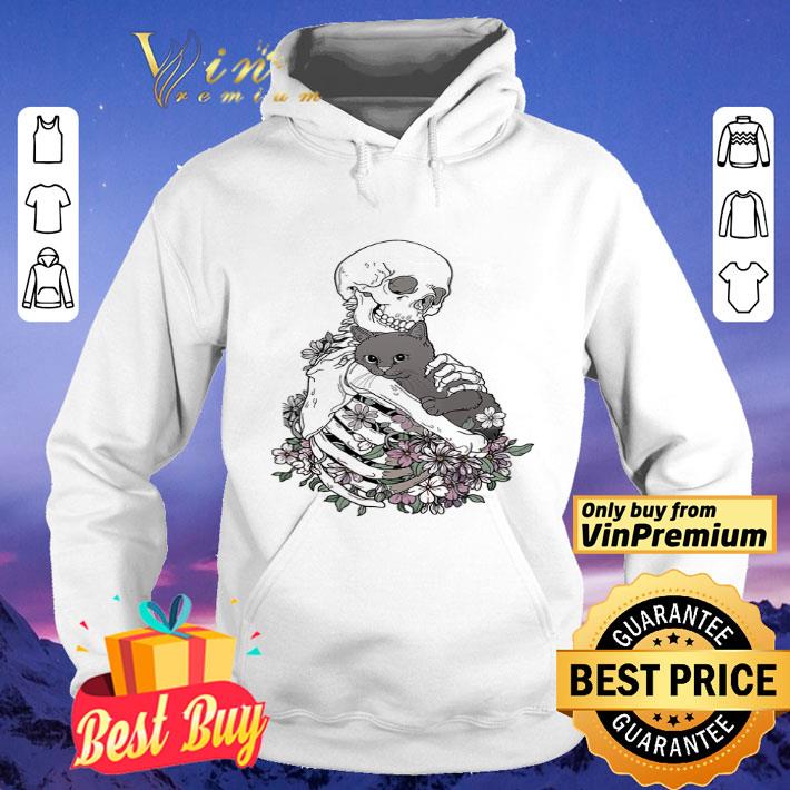 Skeleton Hug Cat Flower shirt Skeleton Hug Cat Flower shirt