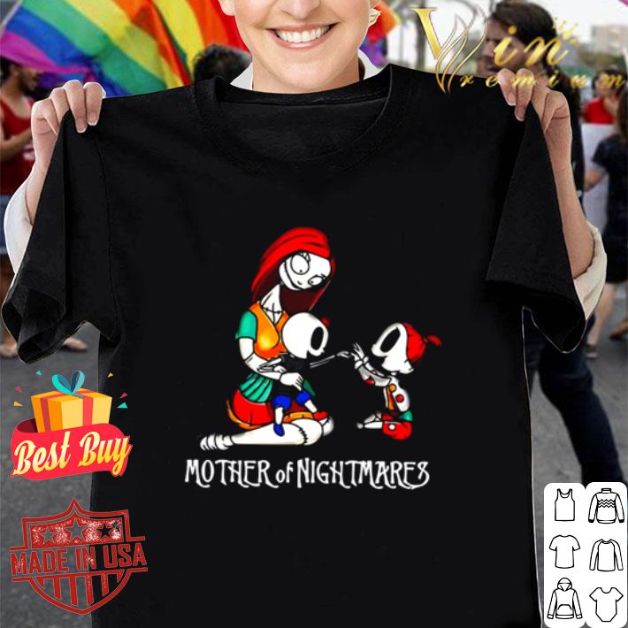 Mother of nightmares Sally with boy and girl mother day shirt