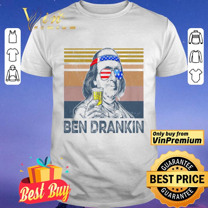 Ben Drankin Glasses American Flag Vintage shirt