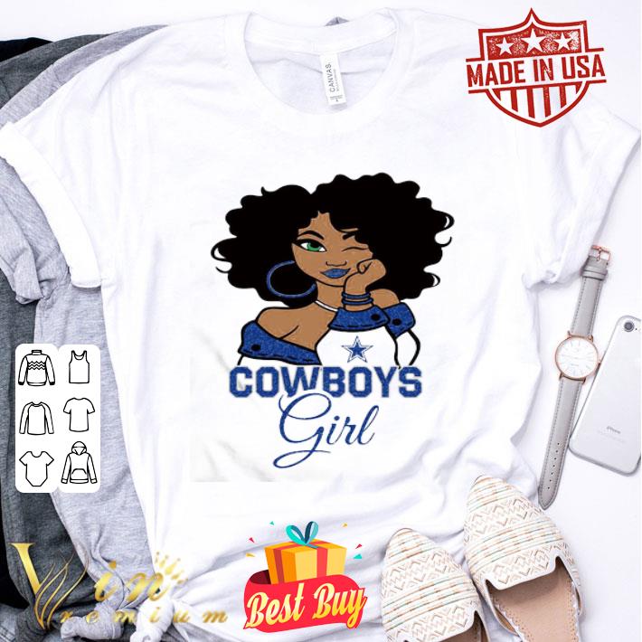 Cowboys girl Dallas Cowboys black girl shirt