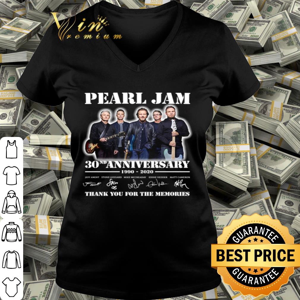 Pearl Jam 30th anniversary 1990 2020 all signature shirt Pearl Jam 30th anniversary 1990 2020 all signature shirt