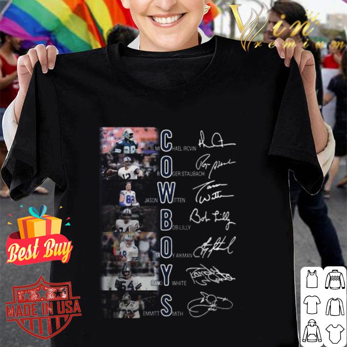 Dallas Cowboys Michael Irvin Boblilly Jason Witten signatures shirt