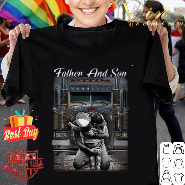 Father and son truck father day shirt