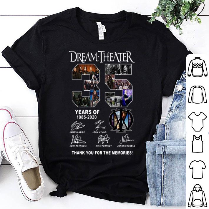 35 Years Of Dream Theater Thank You For The Memories Signatures shirt