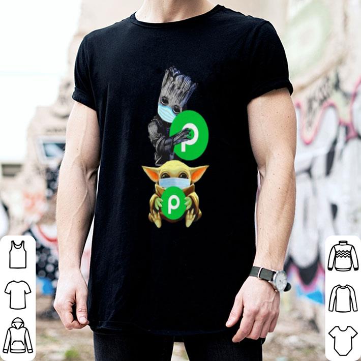 Baby Yoda And Baby Groot Hug Beats Logo shirt Baby Yoda And Baby Groot Hug Beats Logo shirt