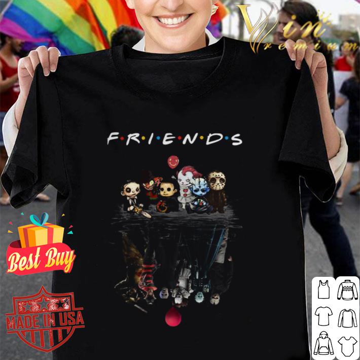 Friends Horror movie characters reflection water mirror Halloween shirt