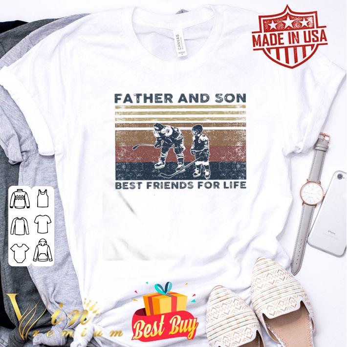 Hockey Father And Son Best Friends For Life Vintage Father's Day shirt