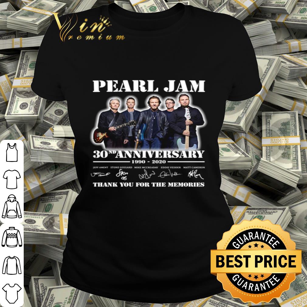 Pearl Jam 30th anniversary 1990 2020 all signature shirt Pearl Jam 30th anniversary 1990 2020 all signature shirt