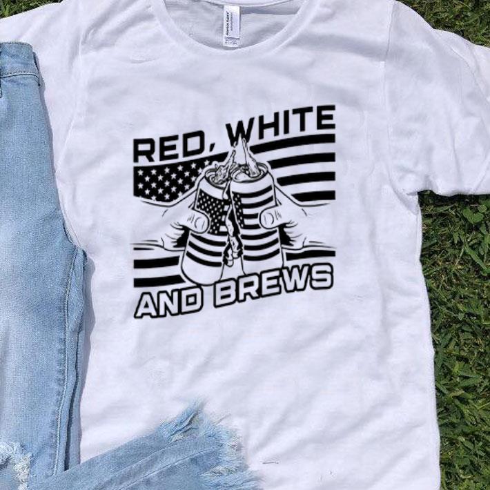 American Flag Beer Red White And Brew shirt