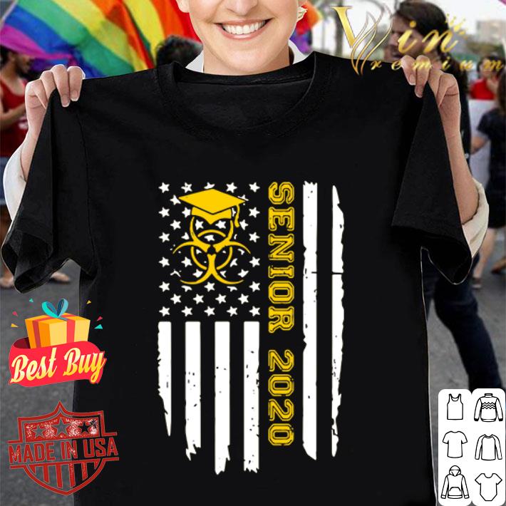 American flag senior 2020 graduation Coronavirus shirt