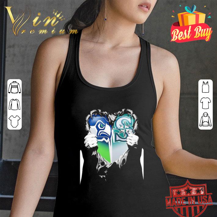 Inside Me Seattle Seahawks And Seattle Mariners Logo shirt Inside Me Seattle Seahawks And Seattle Mariners Logo shirt