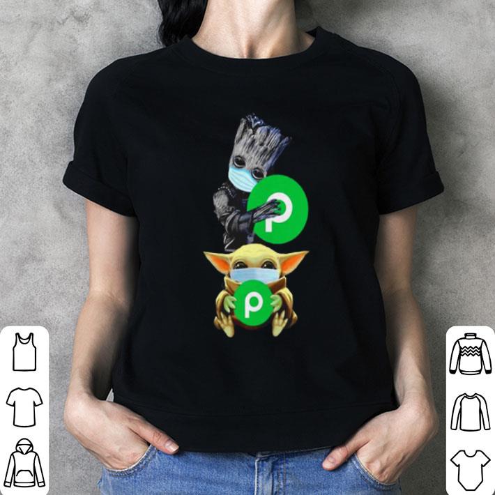 Baby Yoda And Baby Groot Hug Beats Logo shirt Baby Yoda And Baby Groot Hug Beats Logo shirt