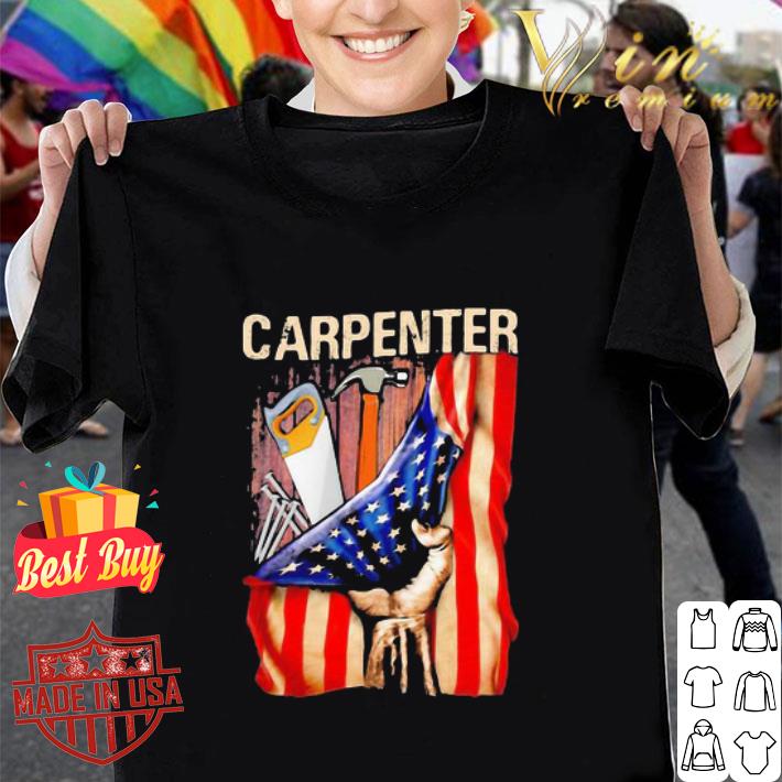 Carpenter American flag 4th of july independence day shirt