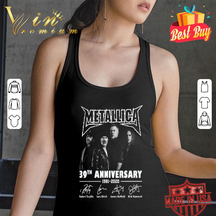 Logo Metallica 39th Anniversary 1981-2020 Signatures shirt Logo Metallica 39th Anniversary 1981-2020 Signatures shirt