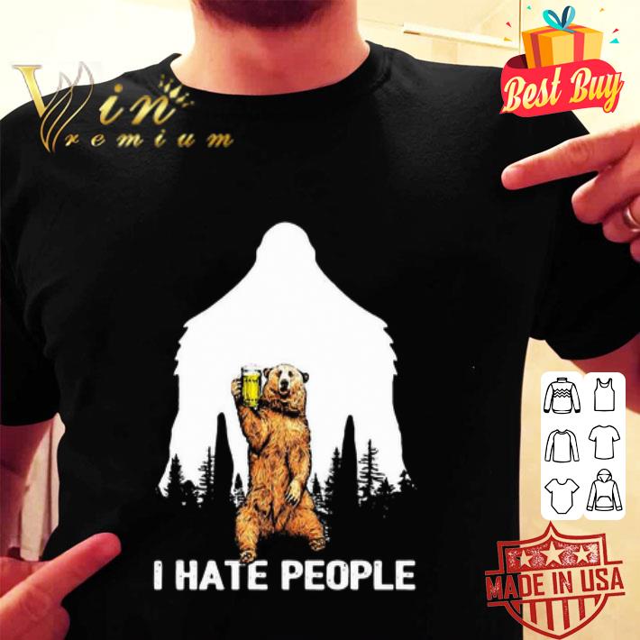 bear drinking beer shirt