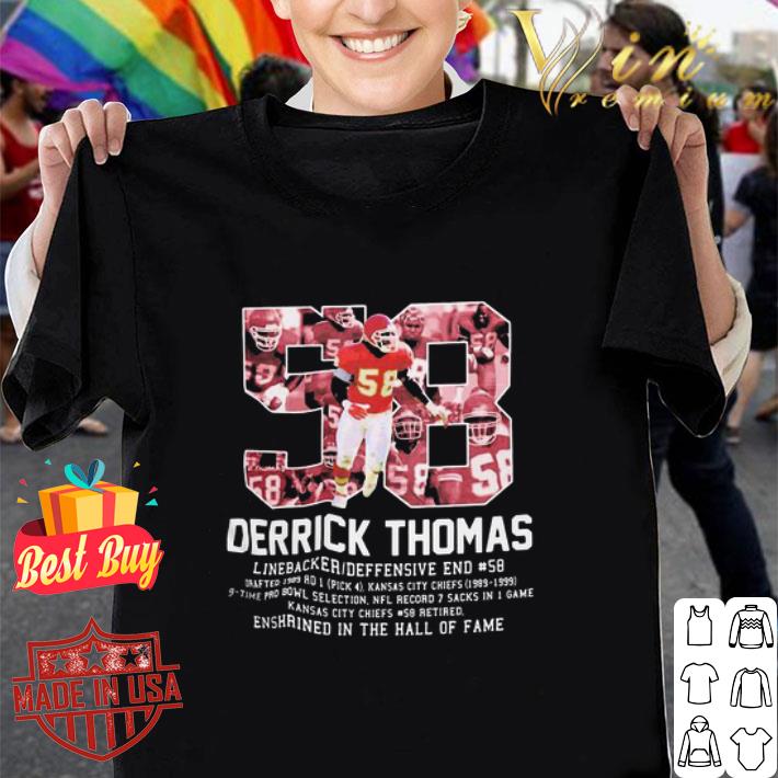 58 Derrick Thomas Kansas City Chiefs Linebacker Deffensive shirt