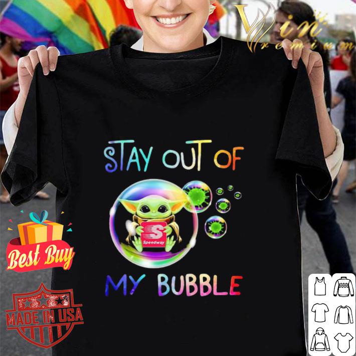 Baby Yoda Hug Speedway Stay Out Of My Bubble Star Wars shirt