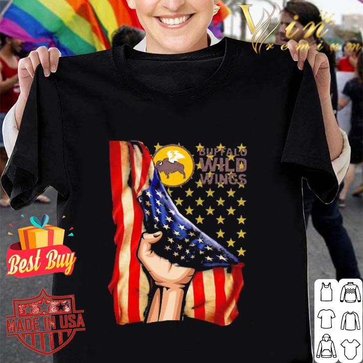 Buffalo Wild Wings and American Flag Independence Day shirt