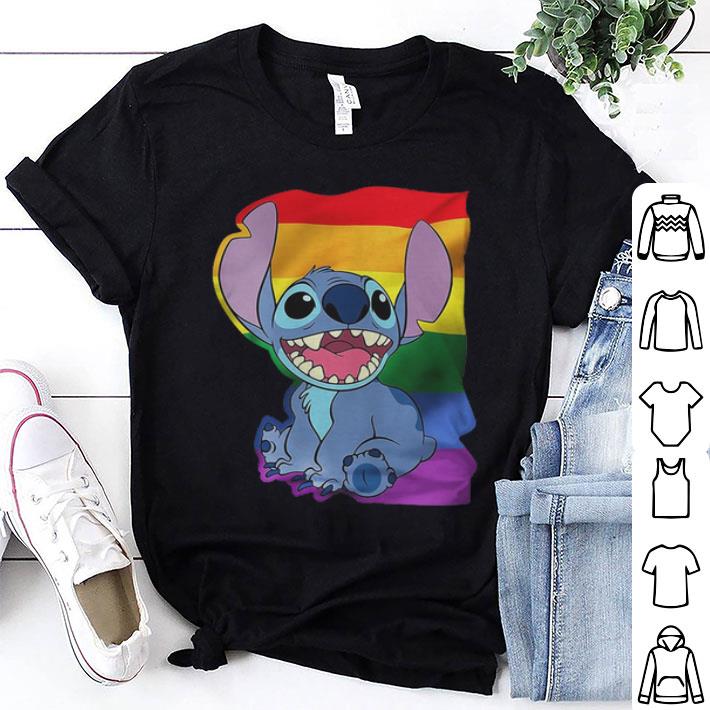 Stitch LGBT Pride Flag shirt