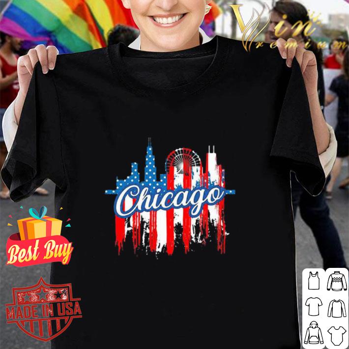 Chicago American Flag 4th Of July Independence Day shirt