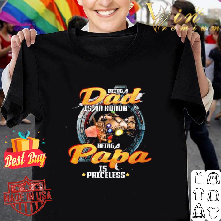 Avengers Being A Dad Is An Honor Being A Papa Is Priceless shirt