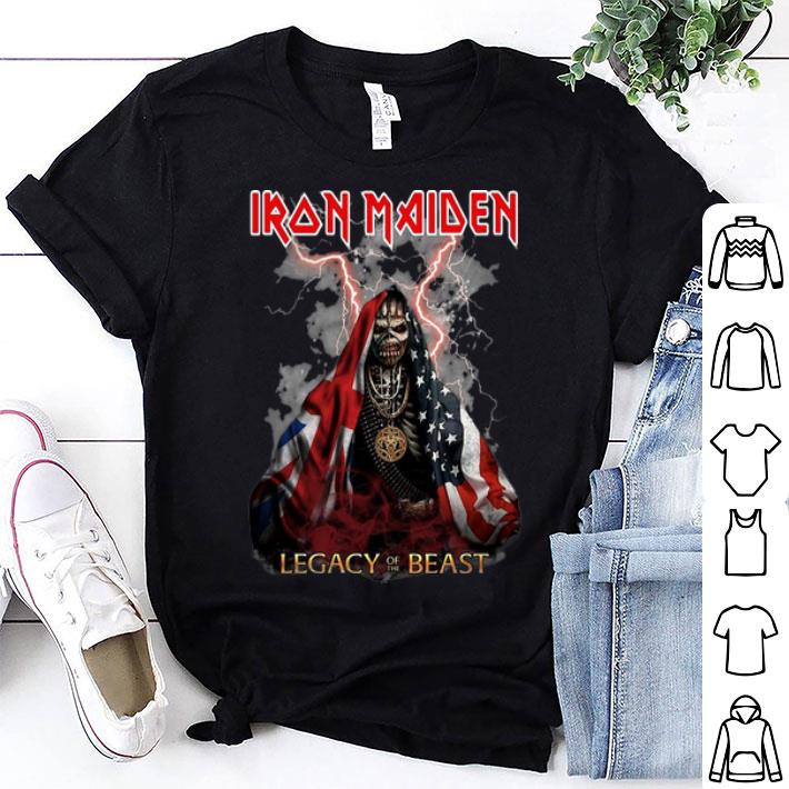 Iron Maiden American Flag Legacy Of The Beast shirt