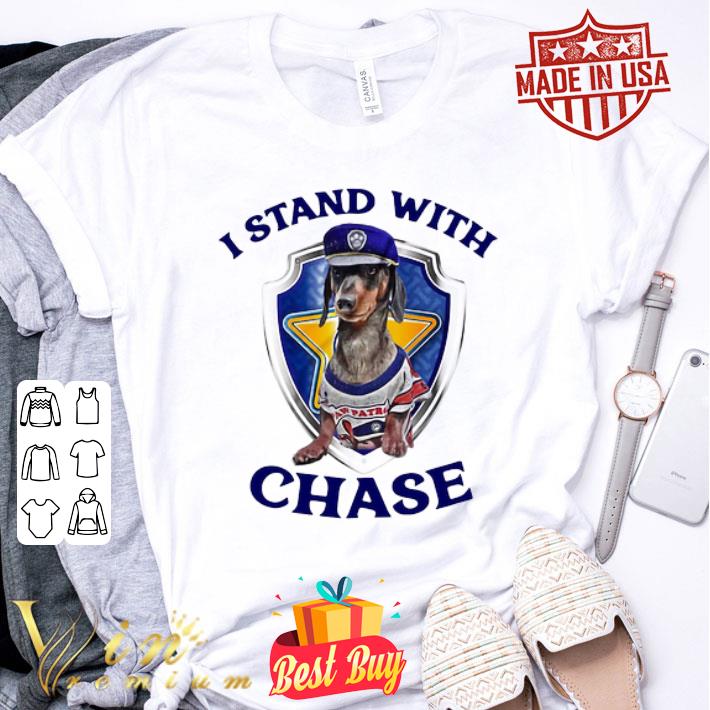 Police Dachshund I Stand With Chase shirt