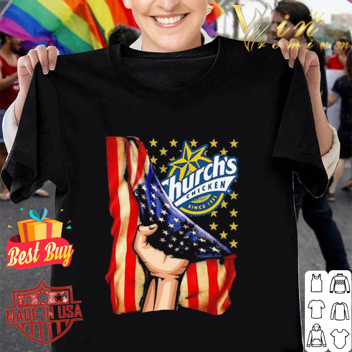 Church’s Chicken and American Flag Independence Day shirt