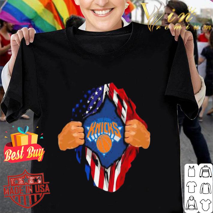 New York Knicks Insides Me American Flag Independence Day shirt