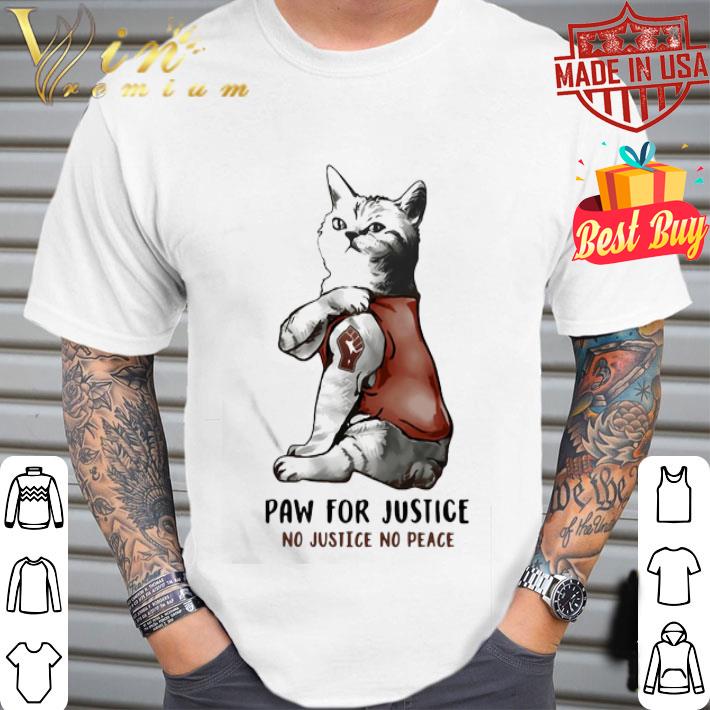 Cat Juneteenth Paw For Justice No Justice No Peace shirt Cat Juneteenth Paw For Justice No Justice No Peace shirt