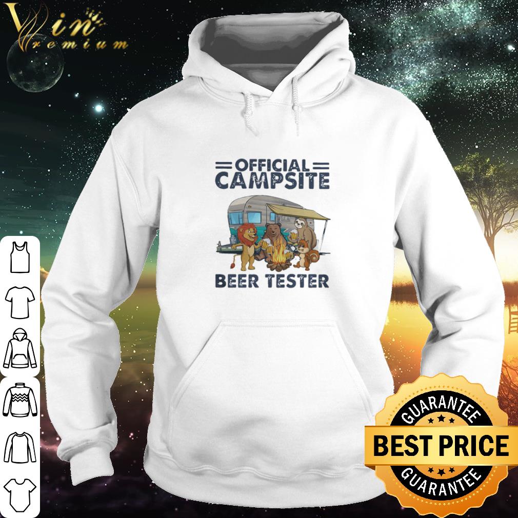 Official Beer Tester Truck Lion Bear Sloth Squirre Fire Official Campsite shirt