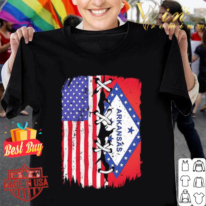Arkansas And American Flag 4th Of July Independence Day shirt