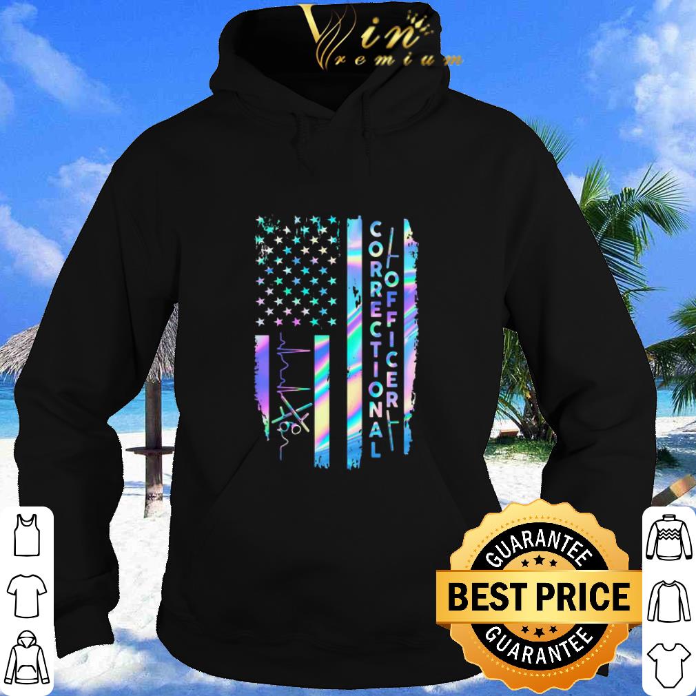 Cool Correctional Officer American Flag 4th Of July shirt