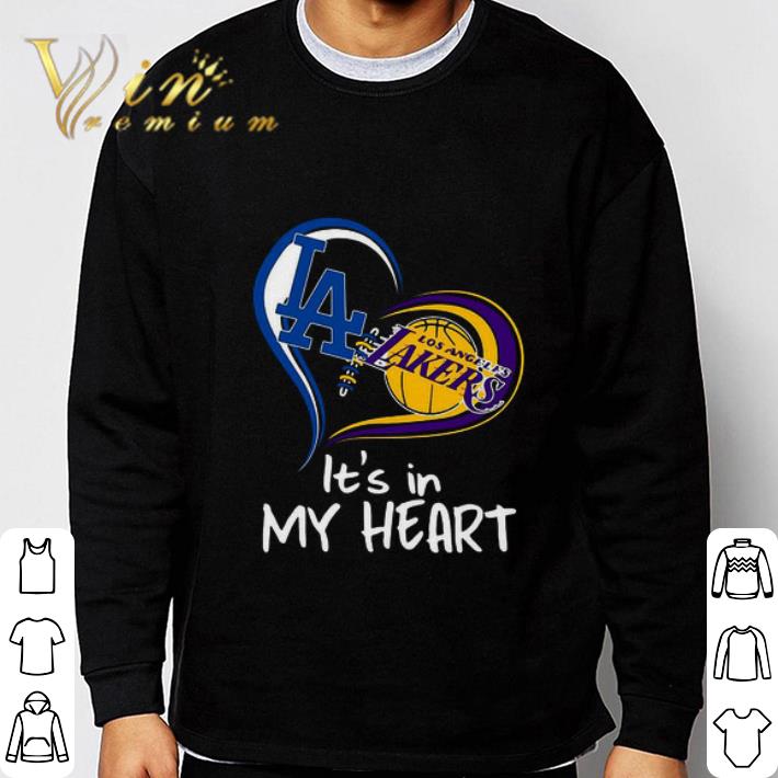 Los Angeles Raiders And Los Angeles Lakers It’s In My Heart shirt
