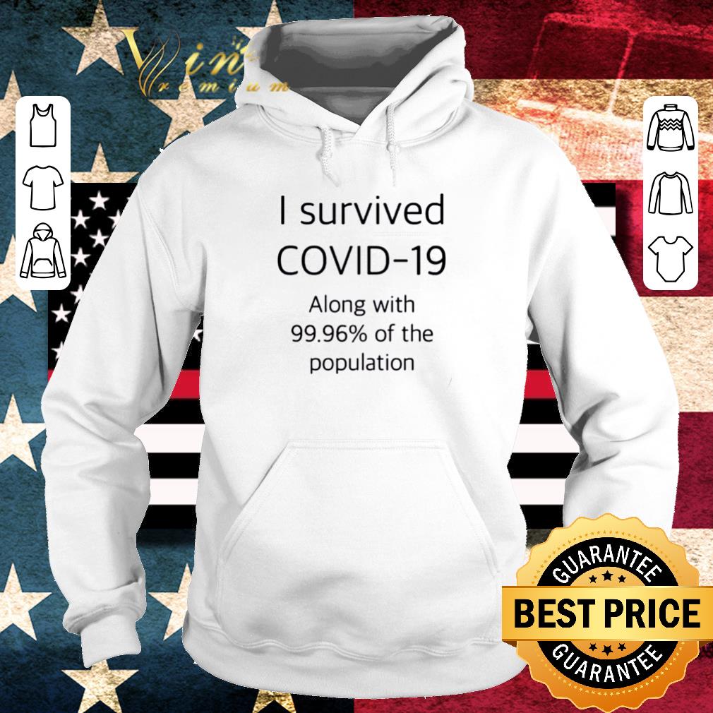 Funny I Survived Covid-19 Along With 99.96% Of The Population Coronavirus shirt
