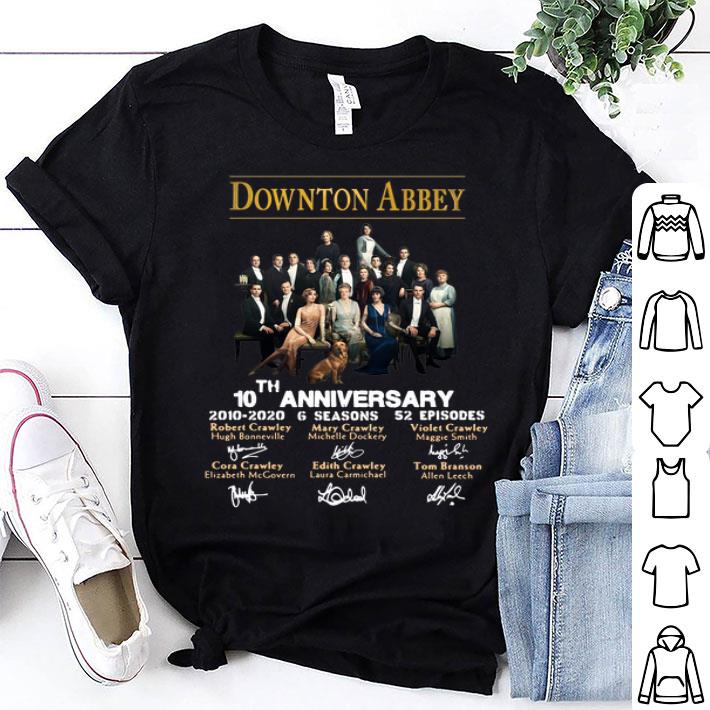 Downton Abbey 10th Anniversary 2010-2020 6 Seasons Signatures shirt