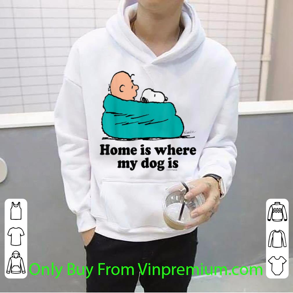 Official Snoopy And Peanut home Is Where My Dog Is shirt