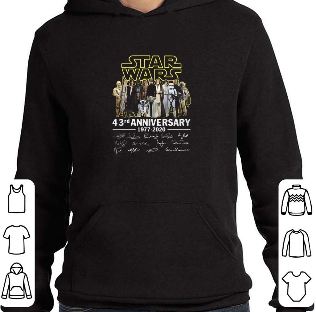 Awesome Star Wars Movie 43rd Anniversary 1977 2020 Signatures shirt