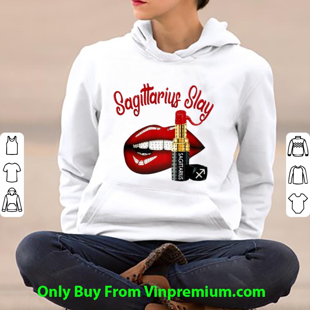 Hot Lip And Lipstick Sagittarius Slay shirt