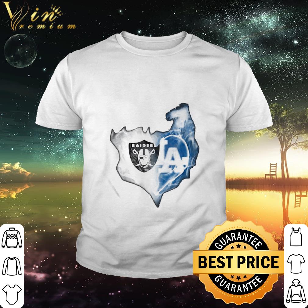 Best Los Angeles Raiders And Los Angeles Dodgers Heart Smoke shirt Best Los Angeles Raiders And Los Angeles Dodgers Heart Smoke shirt 2