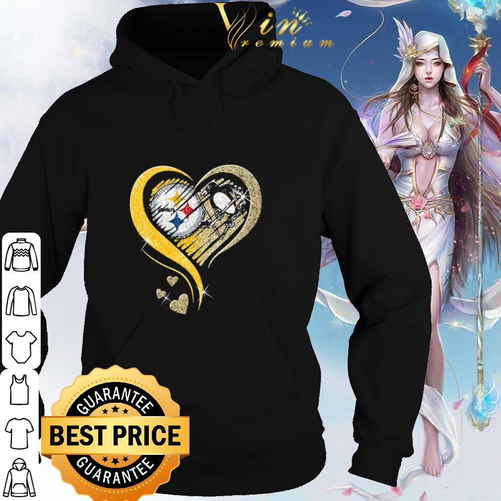 Official Pittsburgh Steelers And Pittsburgh Penguins Hearts Diamond shirt