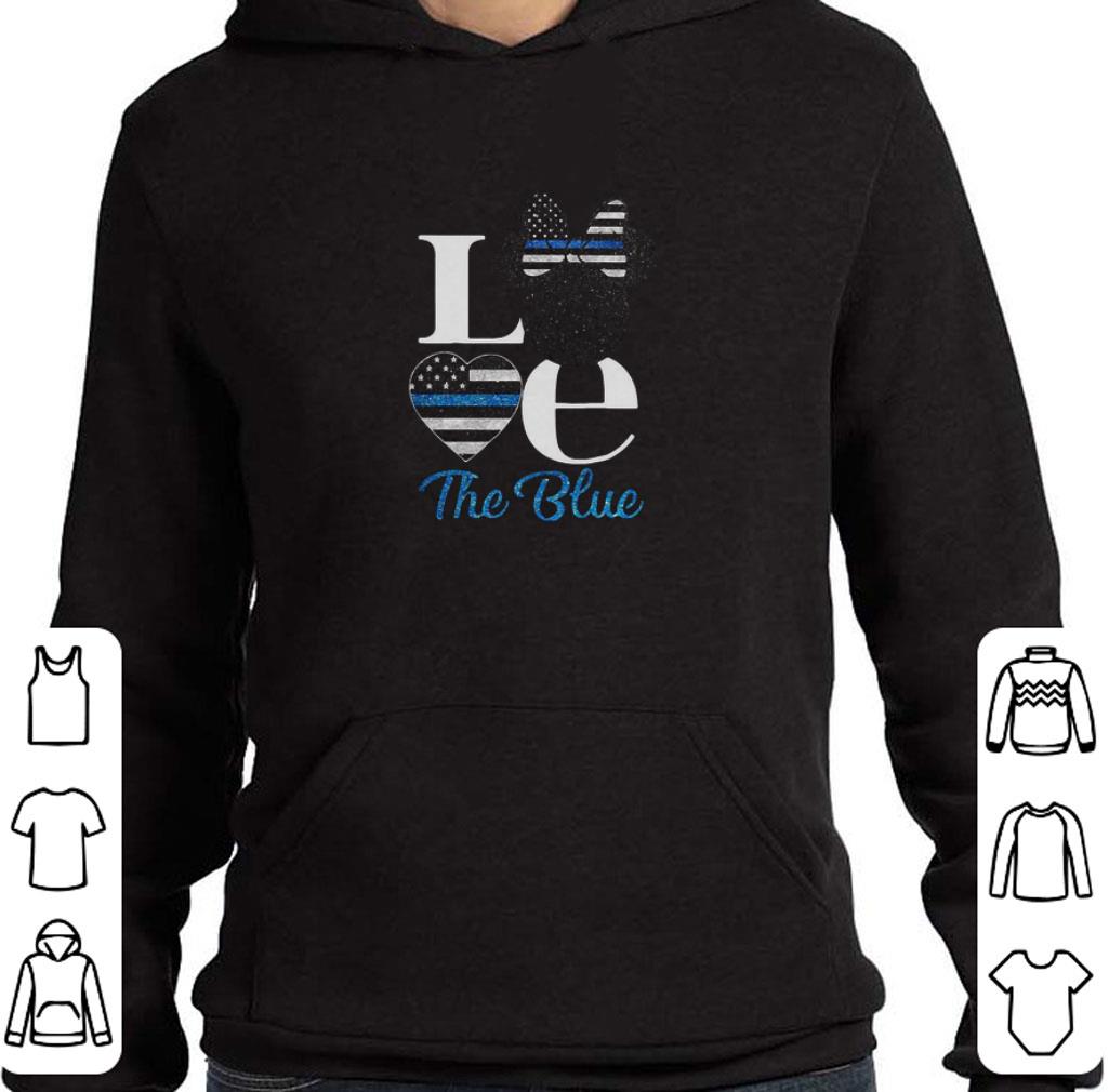 Awesome Disney Minnie Mouse Love The Blue Thin Blue Line shirt