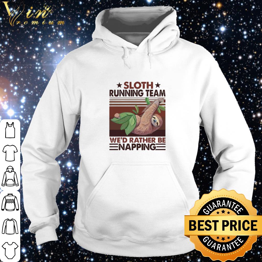 Official We’d Rather Be Napping Sloth Running Team shirt